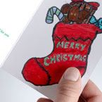 customised individual christmas cards